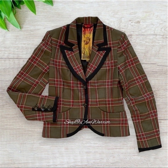 L.A.M.B. by Gwen Stefani Plaid Wool Blazer — Fall 2006 Showroom Collection - Picture 6 of 13